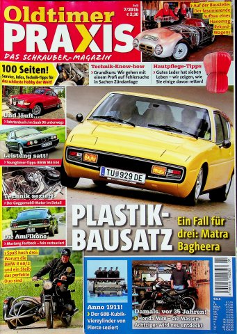 Deckblatt Oldtimer Praxis (07/2015)